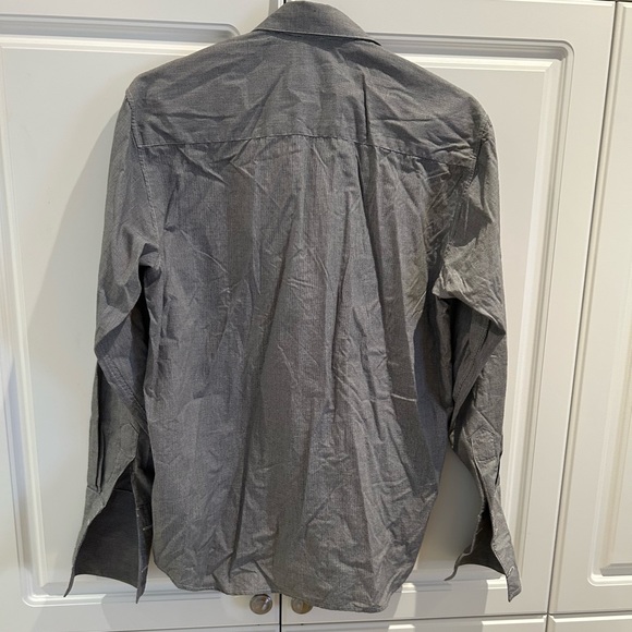 Holt Renfrew Ladies Gray Dress Shirt Size 6US Great Condition - Picture 3 of 4